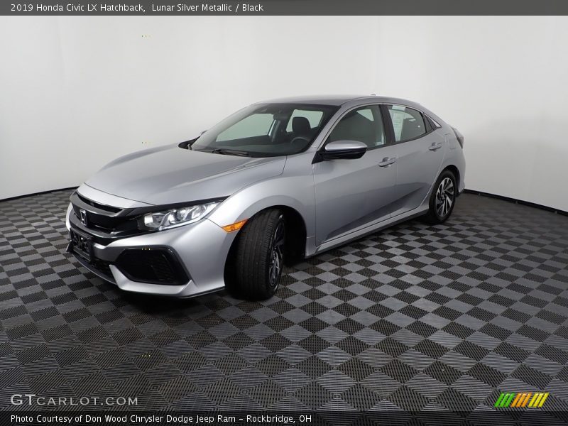 Lunar Silver Metallic / Black 2019 Honda Civic LX Hatchback