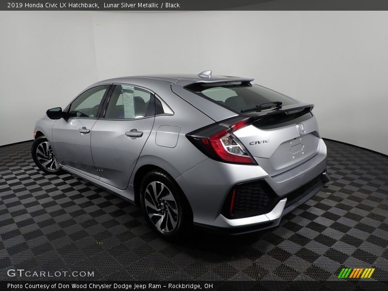 Lunar Silver Metallic / Black 2019 Honda Civic LX Hatchback