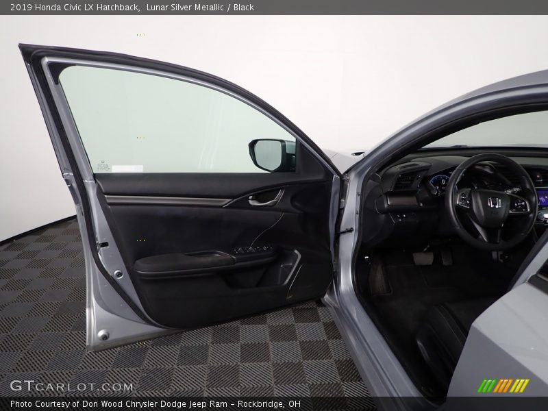 Lunar Silver Metallic / Black 2019 Honda Civic LX Hatchback