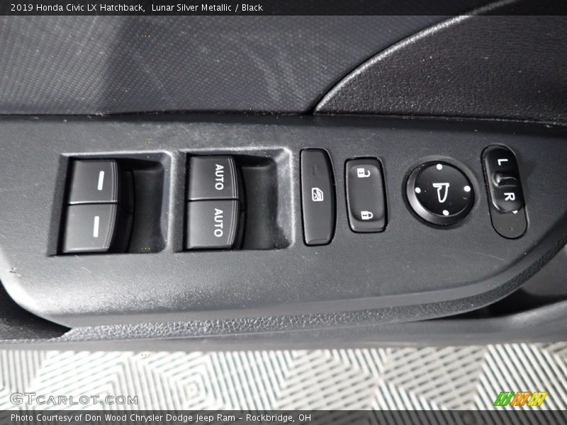 Lunar Silver Metallic / Black 2019 Honda Civic LX Hatchback