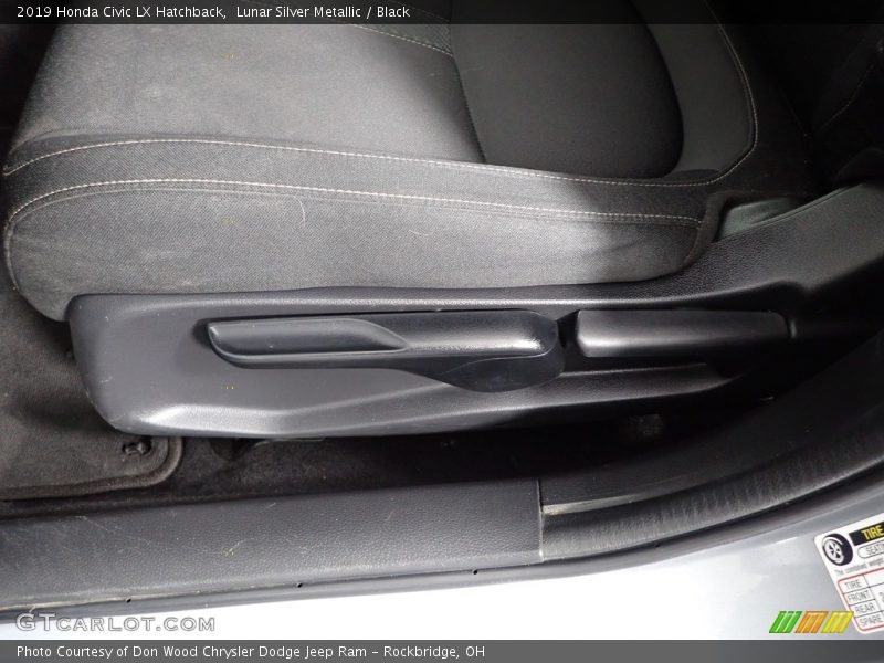 Lunar Silver Metallic / Black 2019 Honda Civic LX Hatchback