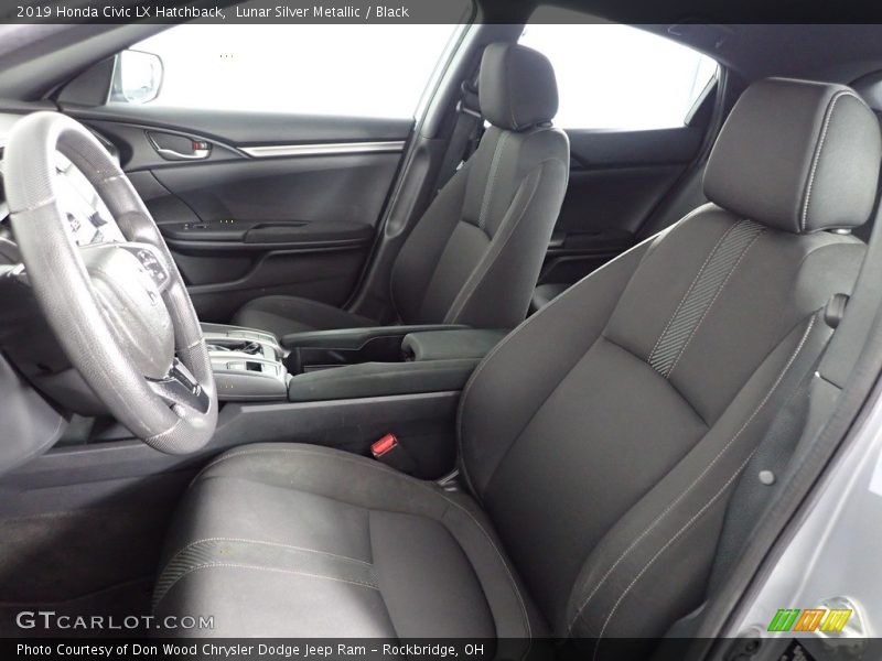 Lunar Silver Metallic / Black 2019 Honda Civic LX Hatchback