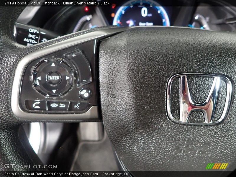 Lunar Silver Metallic / Black 2019 Honda Civic LX Hatchback