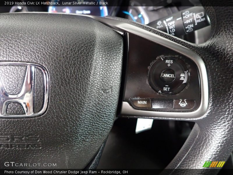 Lunar Silver Metallic / Black 2019 Honda Civic LX Hatchback