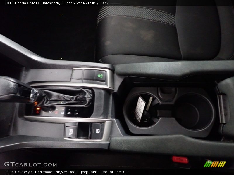 Lunar Silver Metallic / Black 2019 Honda Civic LX Hatchback