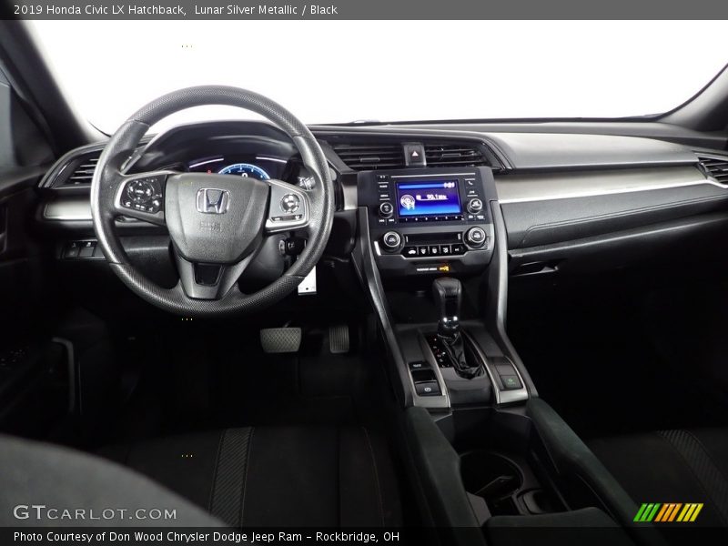 Lunar Silver Metallic / Black 2019 Honda Civic LX Hatchback