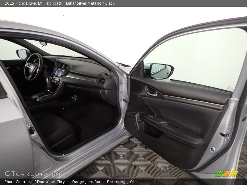 Lunar Silver Metallic / Black 2019 Honda Civic LX Hatchback