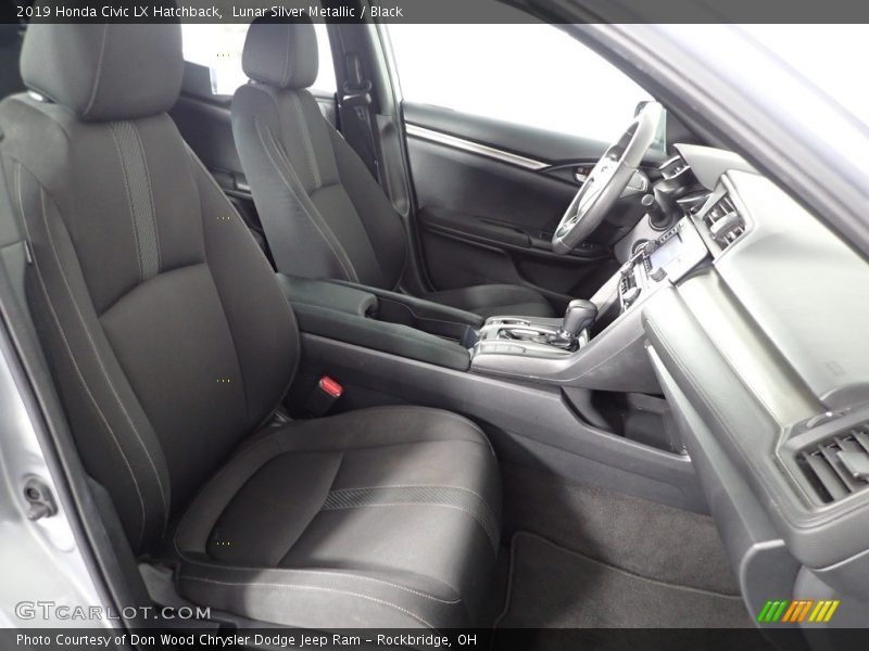 Lunar Silver Metallic / Black 2019 Honda Civic LX Hatchback