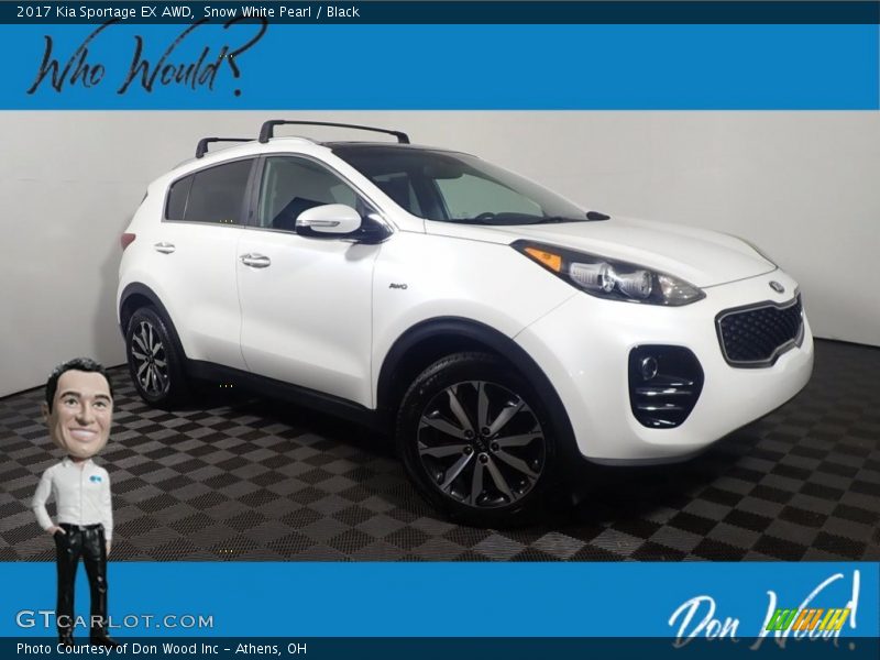Snow White Pearl / Black 2017 Kia Sportage EX AWD