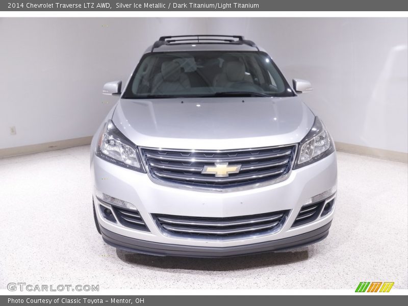 Silver Ice Metallic / Dark Titanium/Light Titanium 2014 Chevrolet Traverse LTZ AWD