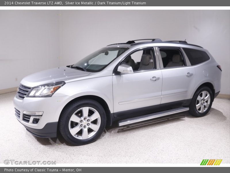 Silver Ice Metallic / Dark Titanium/Light Titanium 2014 Chevrolet Traverse LTZ AWD