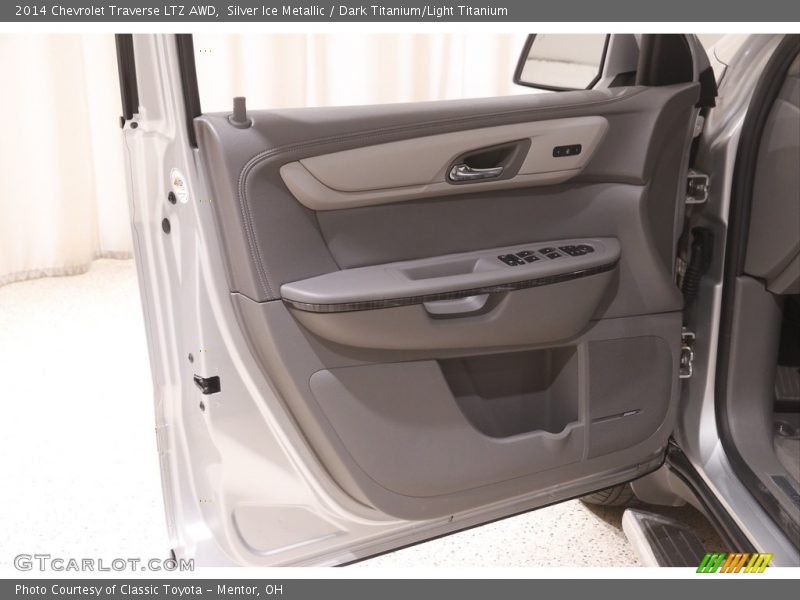 Silver Ice Metallic / Dark Titanium/Light Titanium 2014 Chevrolet Traverse LTZ AWD