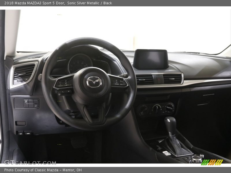 Sonic Silver Metallic / Black 2018 Mazda MAZDA3 Sport 5 Door