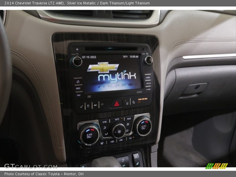 Silver Ice Metallic / Dark Titanium/Light Titanium 2014 Chevrolet Traverse LTZ AWD