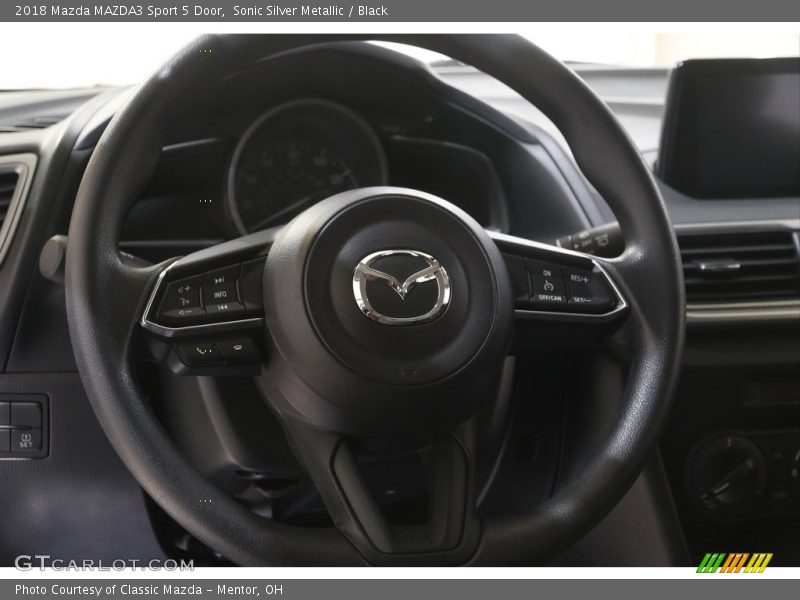 Sonic Silver Metallic / Black 2018 Mazda MAZDA3 Sport 5 Door