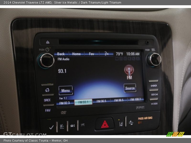 Silver Ice Metallic / Dark Titanium/Light Titanium 2014 Chevrolet Traverse LTZ AWD