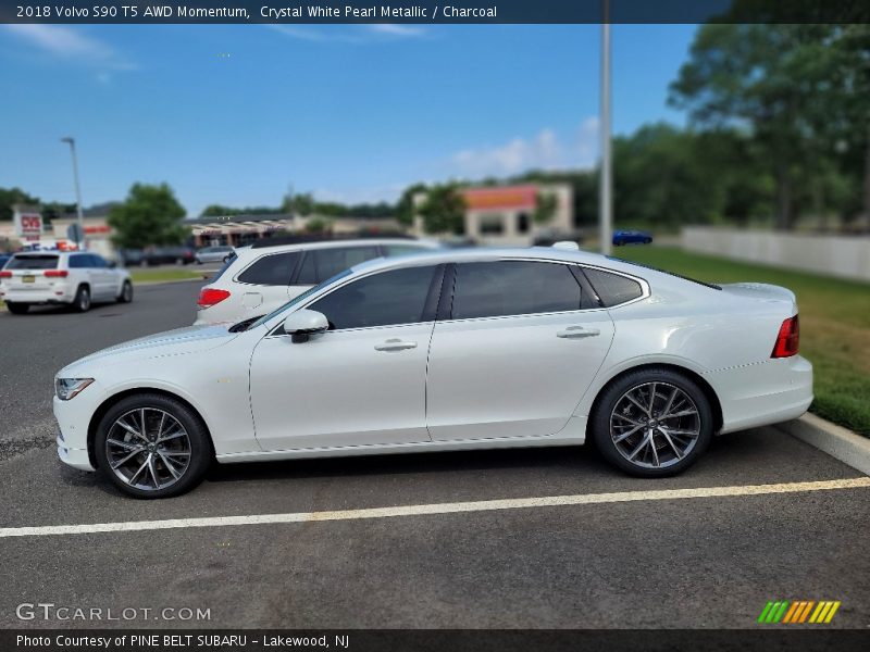  2018 S90 T5 AWD Momentum Crystal White Pearl Metallic