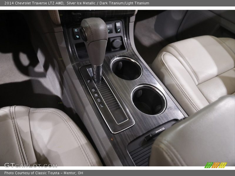 Silver Ice Metallic / Dark Titanium/Light Titanium 2014 Chevrolet Traverse LTZ AWD