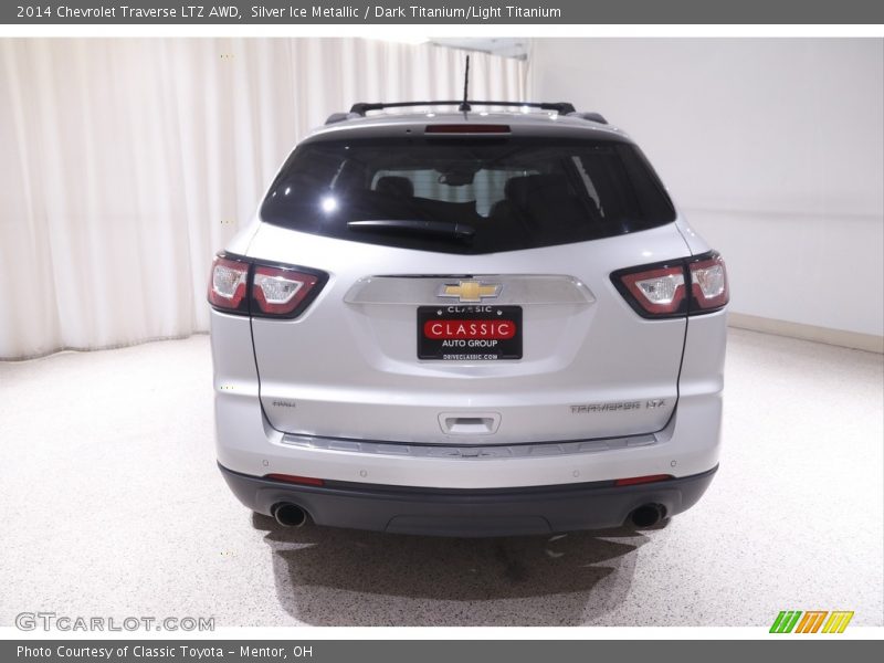 Silver Ice Metallic / Dark Titanium/Light Titanium 2014 Chevrolet Traverse LTZ AWD
