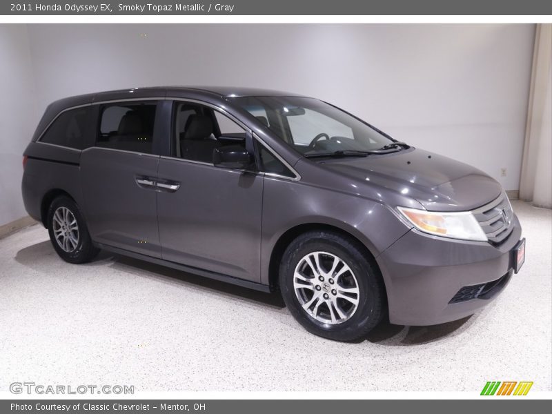 Smoky Topaz Metallic / Gray 2011 Honda Odyssey EX
