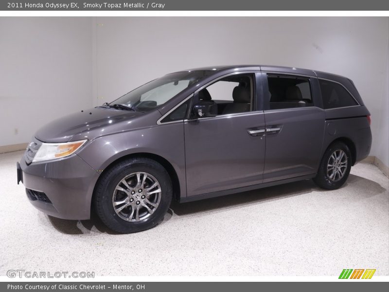 Smoky Topaz Metallic / Gray 2011 Honda Odyssey EX