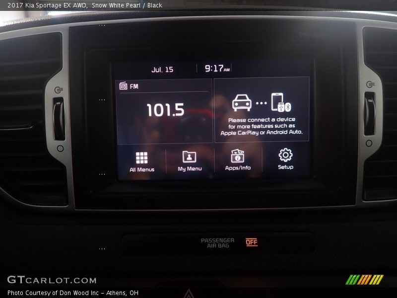 Snow White Pearl / Black 2017 Kia Sportage EX AWD