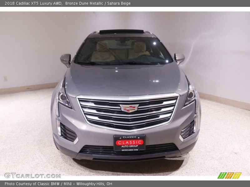 Bronze Dune Metallic / Sahara Beige 2018 Cadillac XT5 Luxury AWD