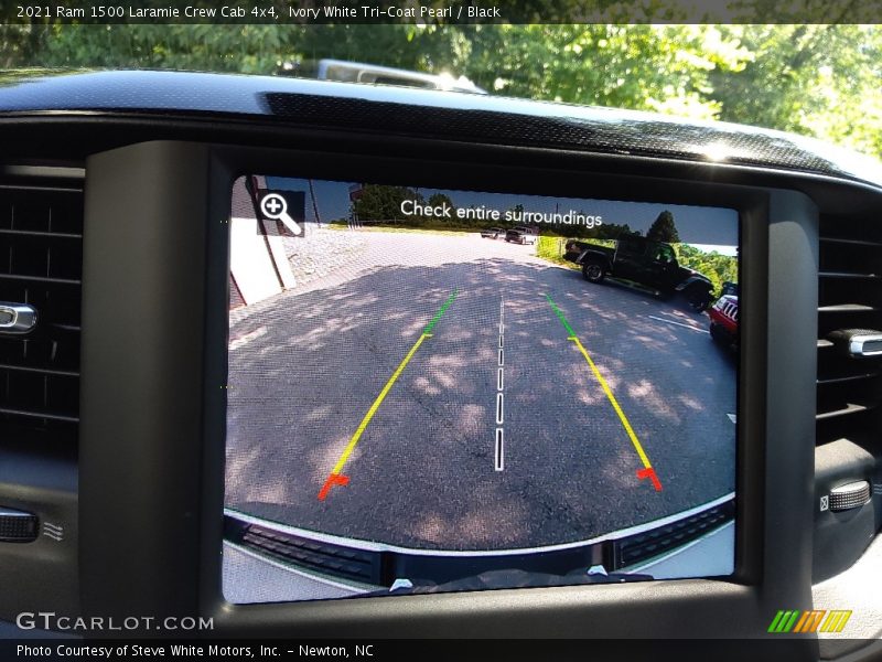 Ivory White Tri-Coat Pearl / Black 2021 Ram 1500 Laramie Crew Cab 4x4