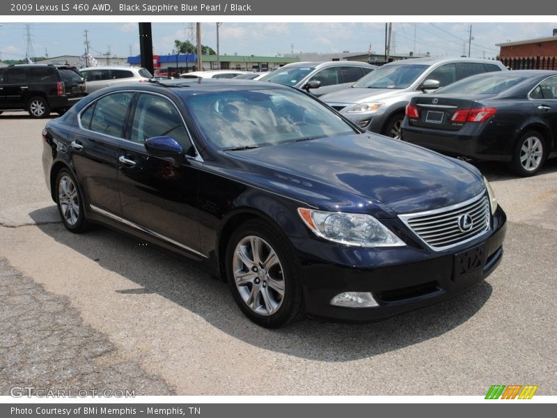 Black Sapphire Blue Pearl / Black 2009 Lexus LS 460 AWD