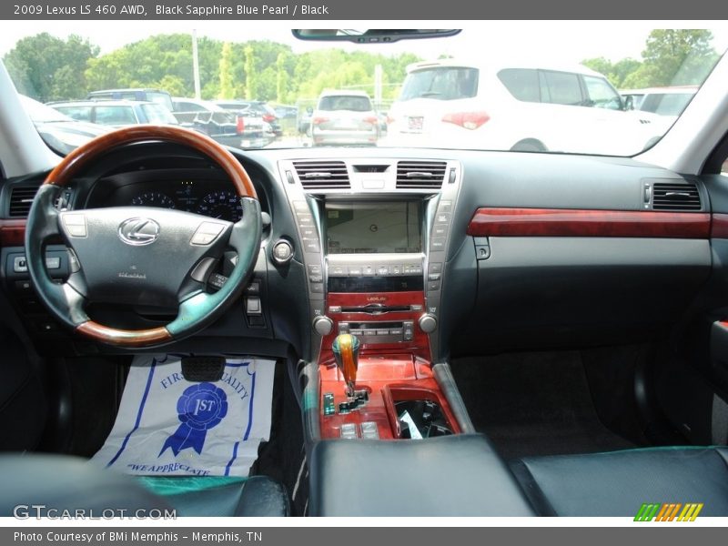 Black Sapphire Blue Pearl / Black 2009 Lexus LS 460 AWD