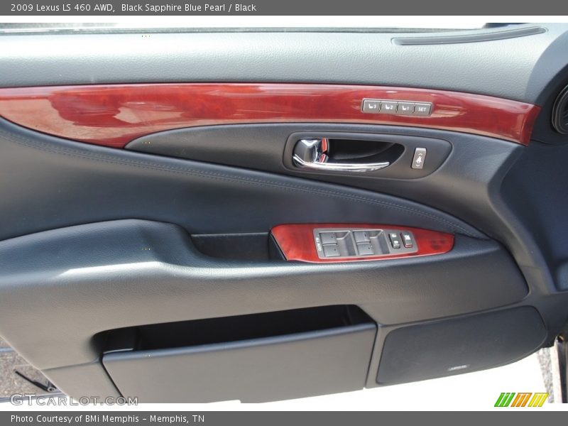 Black Sapphire Blue Pearl / Black 2009 Lexus LS 460 AWD