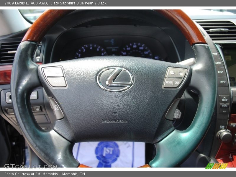 Black Sapphire Blue Pearl / Black 2009 Lexus LS 460 AWD