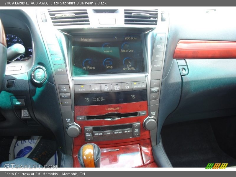 Black Sapphire Blue Pearl / Black 2009 Lexus LS 460 AWD