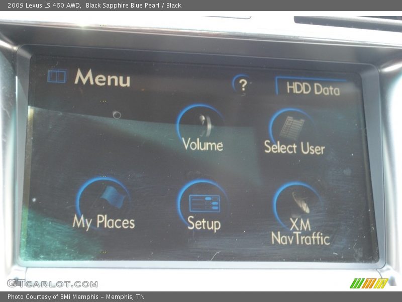 Black Sapphire Blue Pearl / Black 2009 Lexus LS 460 AWD