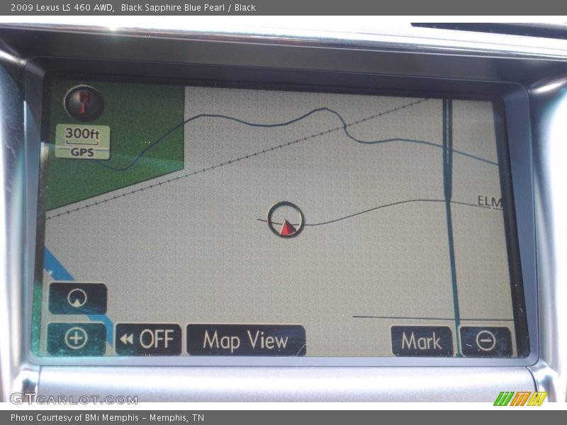 Black Sapphire Blue Pearl / Black 2009 Lexus LS 460 AWD