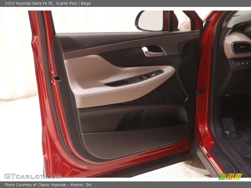 Scarlet Red / Beige 2020 Hyundai Santa Fe SE
