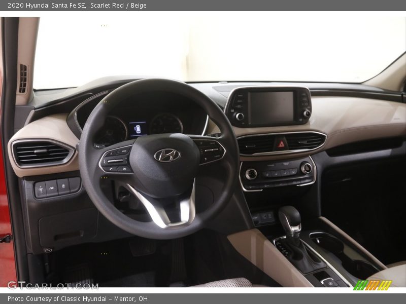 Dashboard of 2020 Santa Fe SE