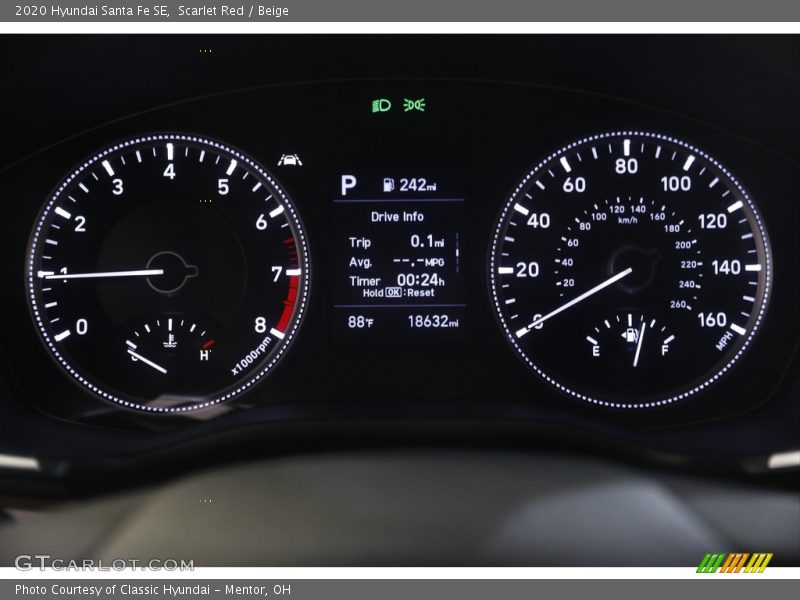 2020 Santa Fe SE SE Gauges