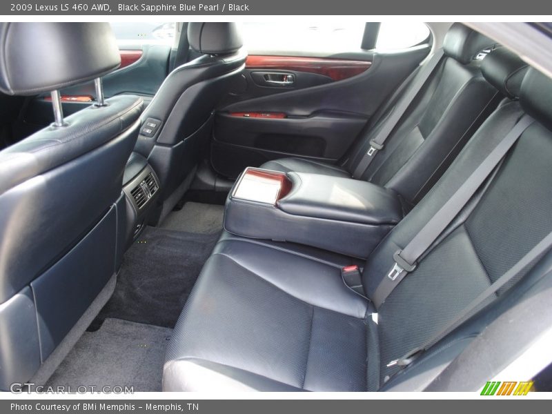 Black Sapphire Blue Pearl / Black 2009 Lexus LS 460 AWD