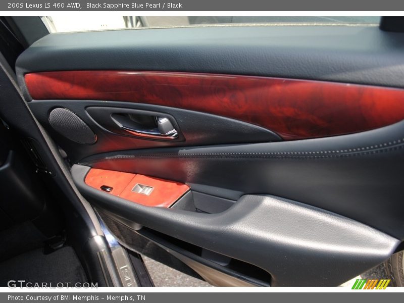 Black Sapphire Blue Pearl / Black 2009 Lexus LS 460 AWD