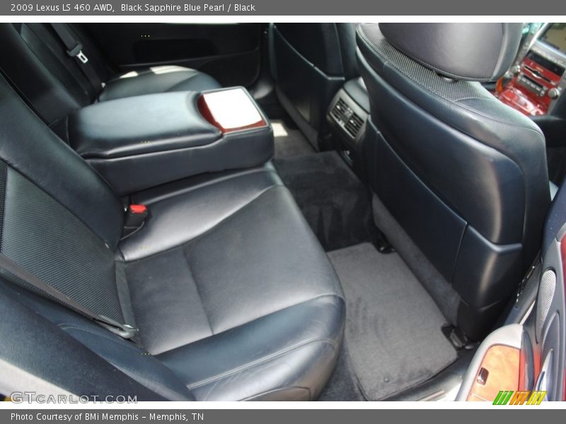 Black Sapphire Blue Pearl / Black 2009 Lexus LS 460 AWD
