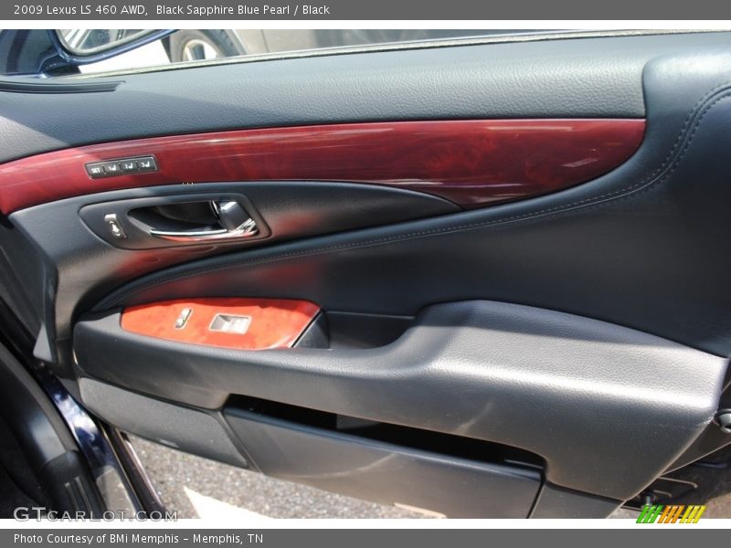 Black Sapphire Blue Pearl / Black 2009 Lexus LS 460 AWD