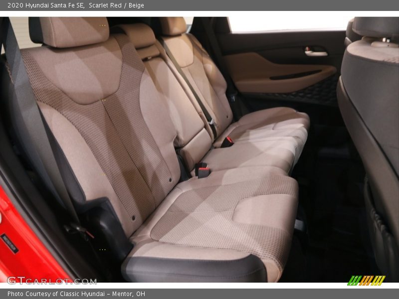 Rear Seat of 2020 Santa Fe SE