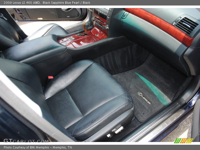 Black Sapphire Blue Pearl / Black 2009 Lexus LS 460 AWD