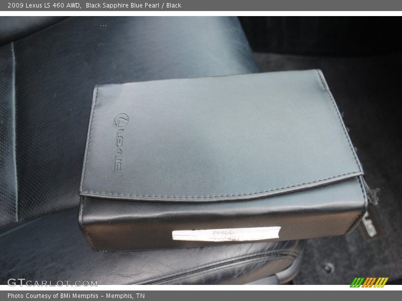 Black Sapphire Blue Pearl / Black 2009 Lexus LS 460 AWD