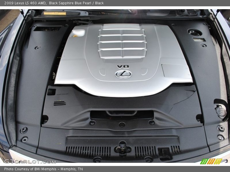 Black Sapphire Blue Pearl / Black 2009 Lexus LS 460 AWD