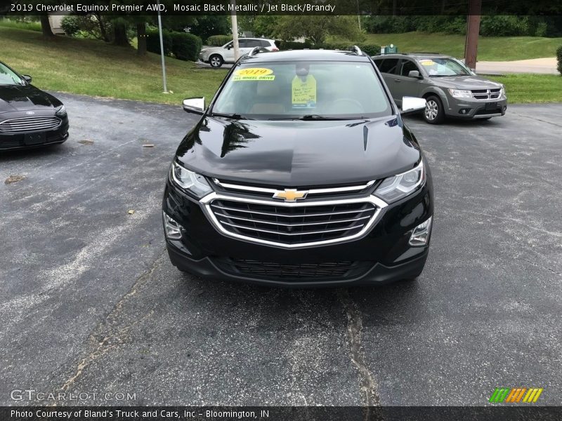 Mosaic Black Metallic / Jet Black/Brandy 2019 Chevrolet Equinox Premier AWD