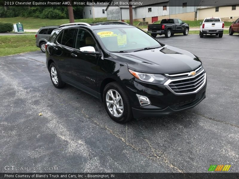 Mosaic Black Metallic / Jet Black/Brandy 2019 Chevrolet Equinox Premier AWD