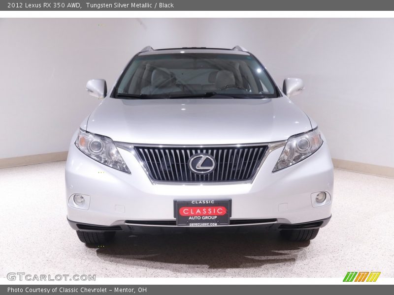 Tungsten Silver Metallic / Black 2012 Lexus RX 350 AWD