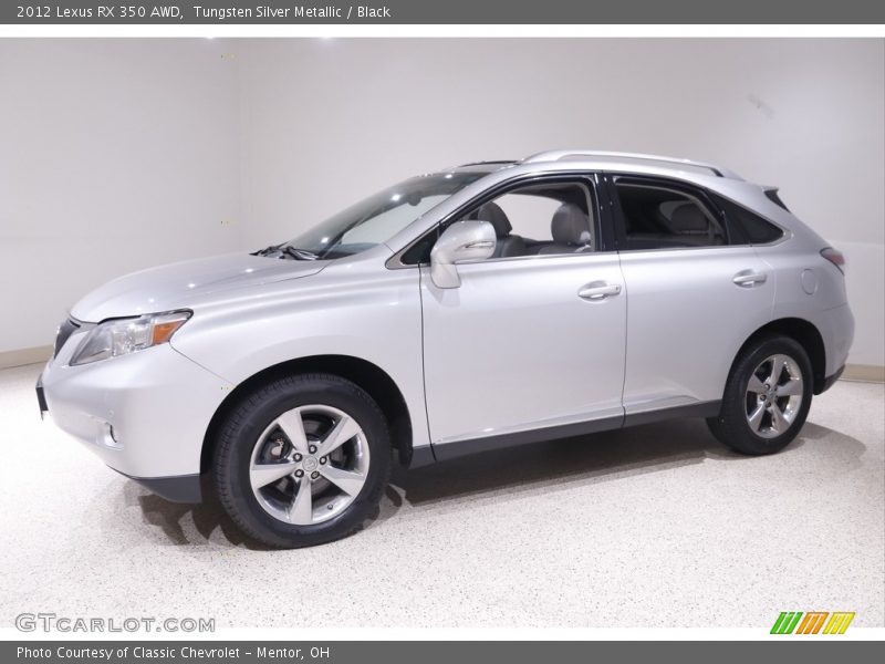 Tungsten Silver Metallic / Black 2012 Lexus RX 350 AWD
